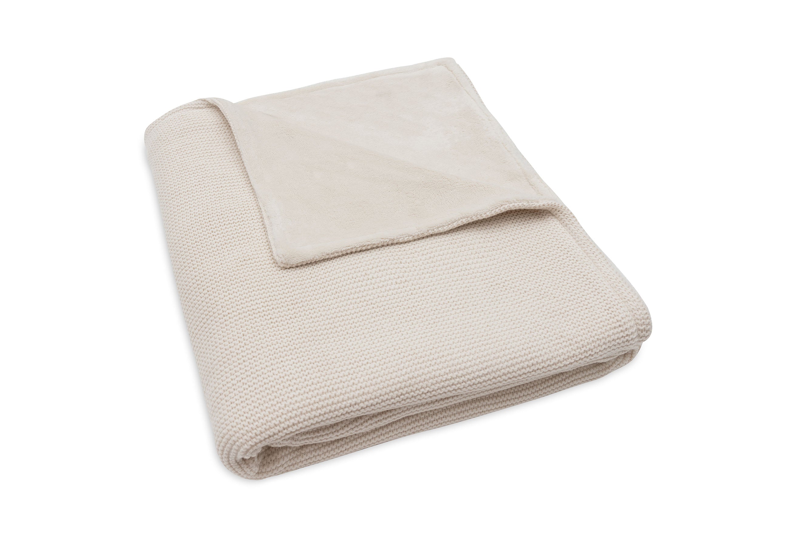 Jollein Deken Ledikant 100x150cm Basic Knit | Oatmeal/Velvet