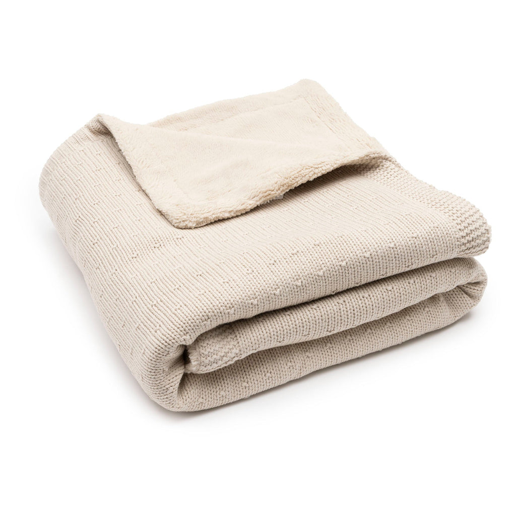 Jollein Deken Ledikant 100x150cm Sprinkle Knit | Sand/Fluffy