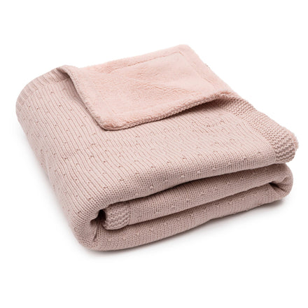 Jollein Deken Ledikant 100x150cm Sprinkle Knit | Silk Rose/Fluffy