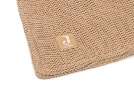 Jollein Deken Ledikant 100x150cm Basic Knit | Hazel/Fleece