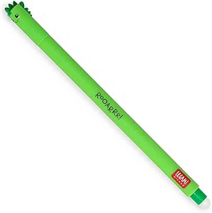Legami uitwisbare gelpen Dino met groene inkt en een fijne schrijfpunt van 0,7 mm