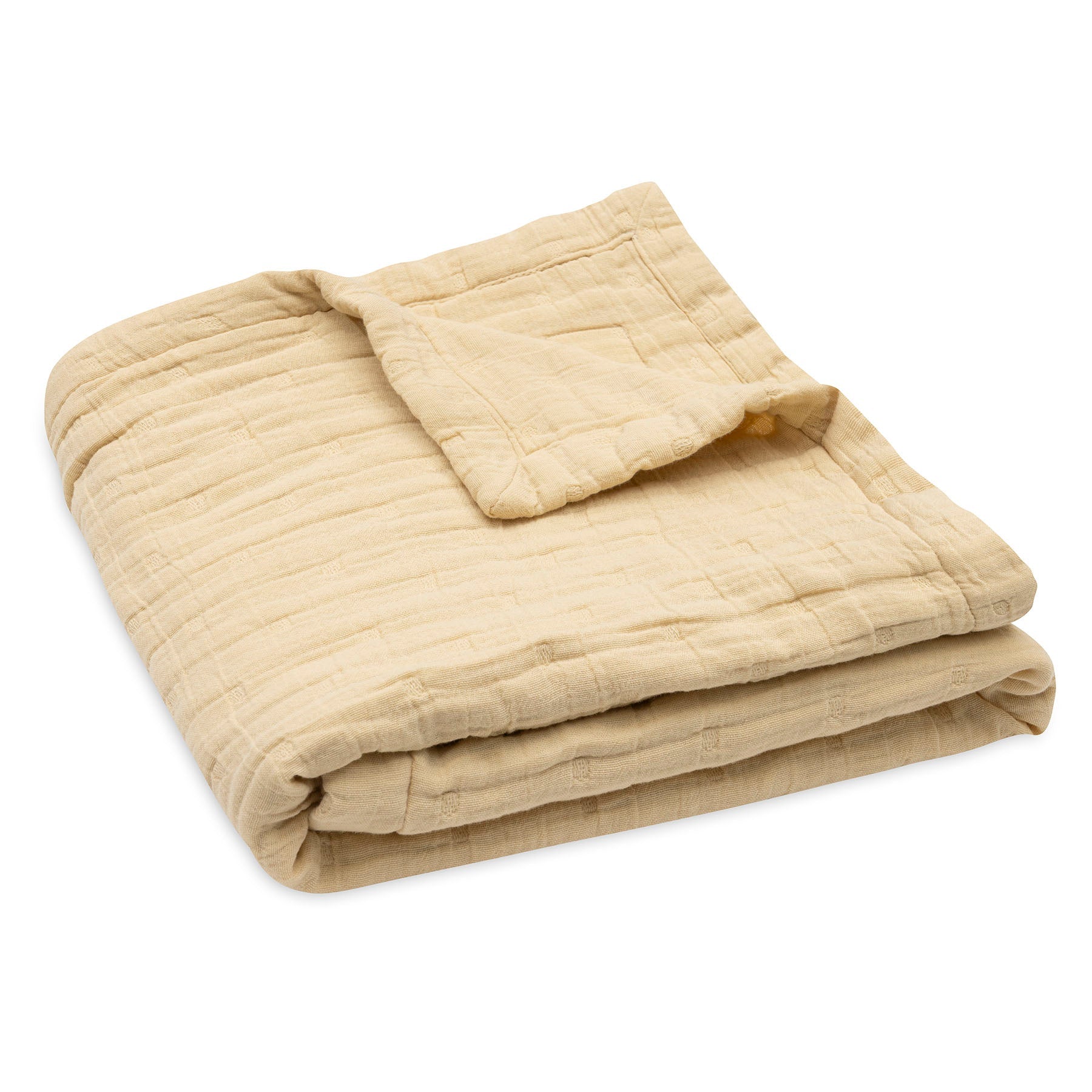 Jollein Deken Hydrofiel 75x100cm Jacquard Vanilla GOTS