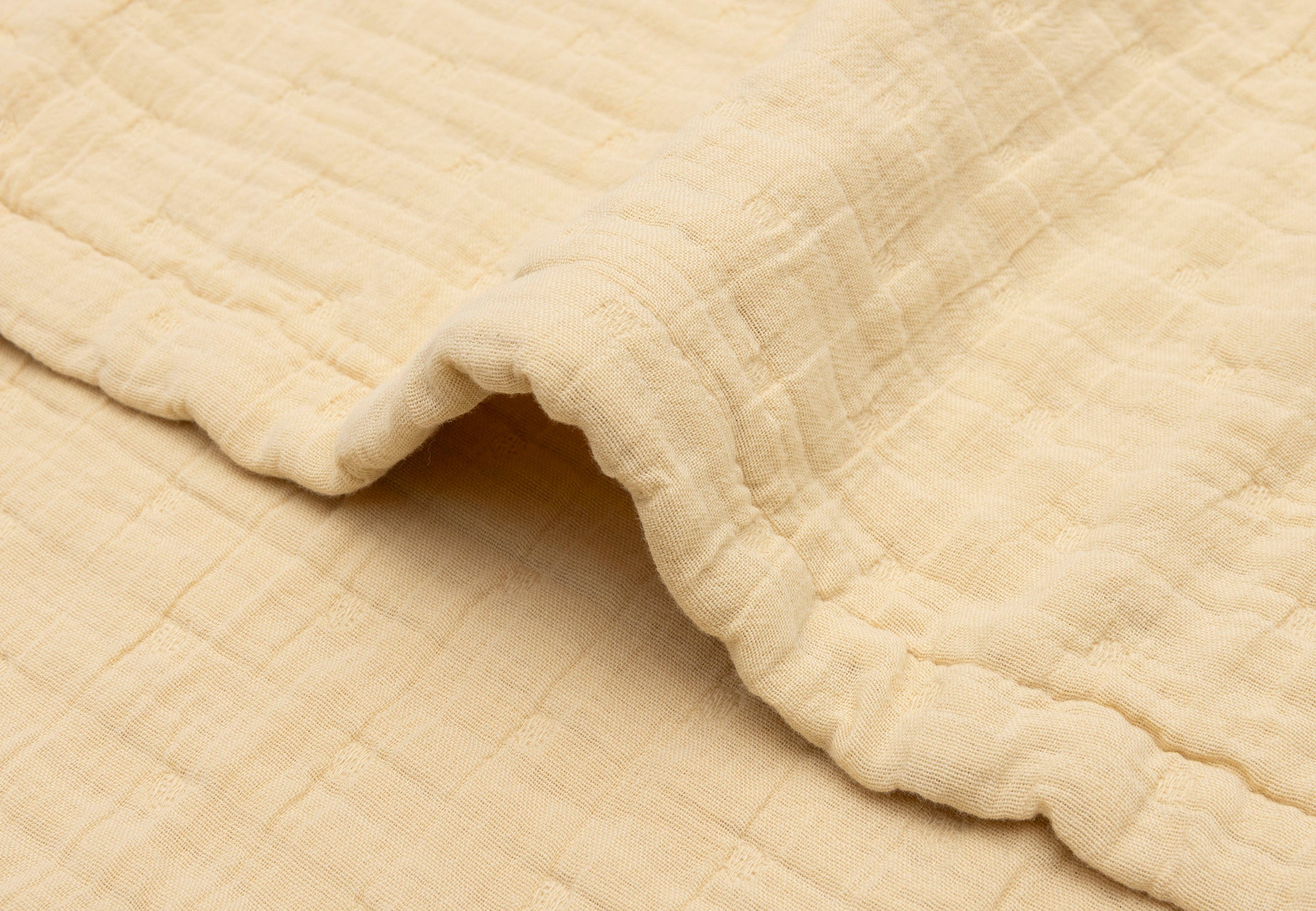Jollein Deken Hydrofiel 75x100cm Jacquard Vanilla GOTS