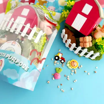 Earth Grown KidDoughs speelset Boerderij voor kinderen vanaf 3 jaar, te koop bij De Gele Flamingo.