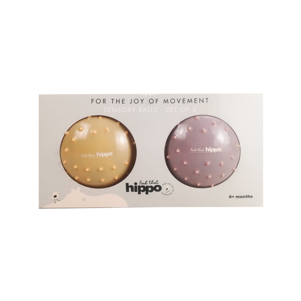 Find That Hippo Sensorische Ballen Set 2 | Rozebruin / Roodbruin