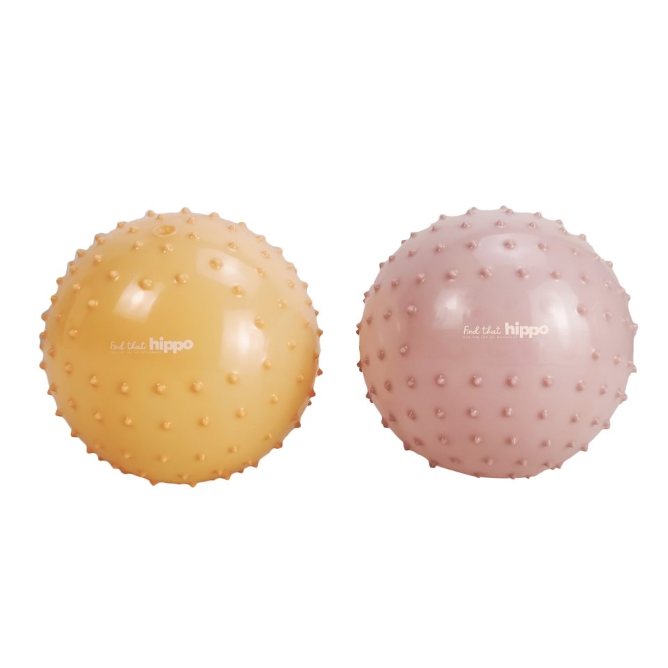 Find That Hippo Sensorische Ballen Set 2 | Rozebruin / Roodbruin