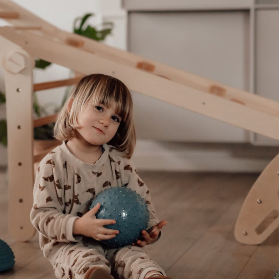 Find That Hippo Sensorische Ballen Set 2 | Metallic Blauw / Kaki