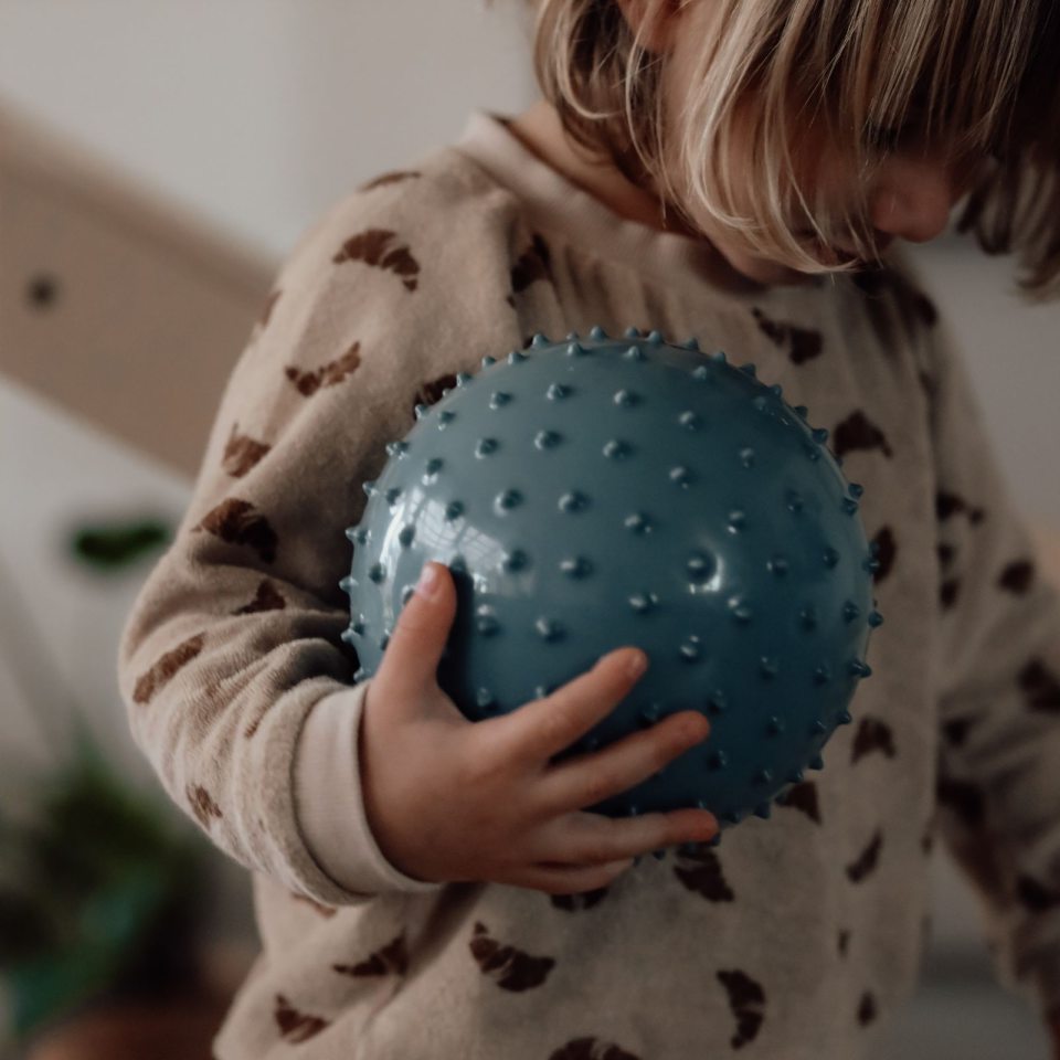 Find That Hippo Sensorische Ballen Set 2 | Metallic Blauw / Kaki