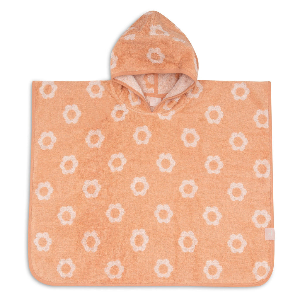 Jollein Badponcho Badstof Jacquard Flower Reversible