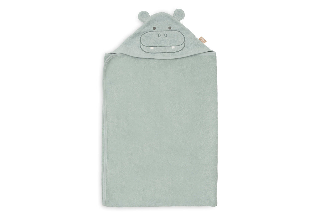 Jollein Badcape Badstof 70x130cm Hippo | Happy