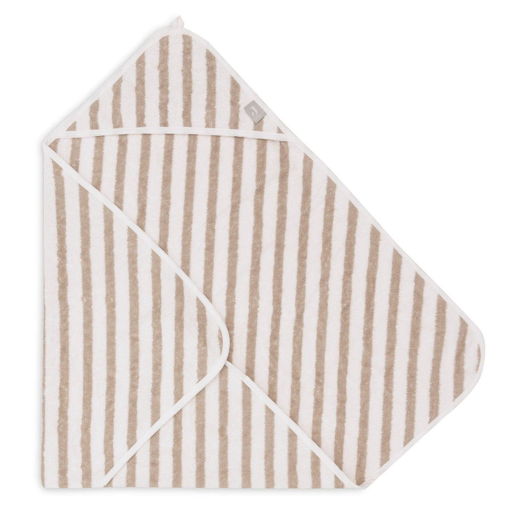 Jollein Badcape 75x75cm | Stripe Terry Olive Green Gots