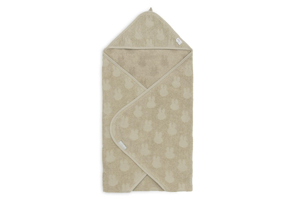 Jollein Badcape Badstof 75x75cm Miffy Jacquard | Olive Green