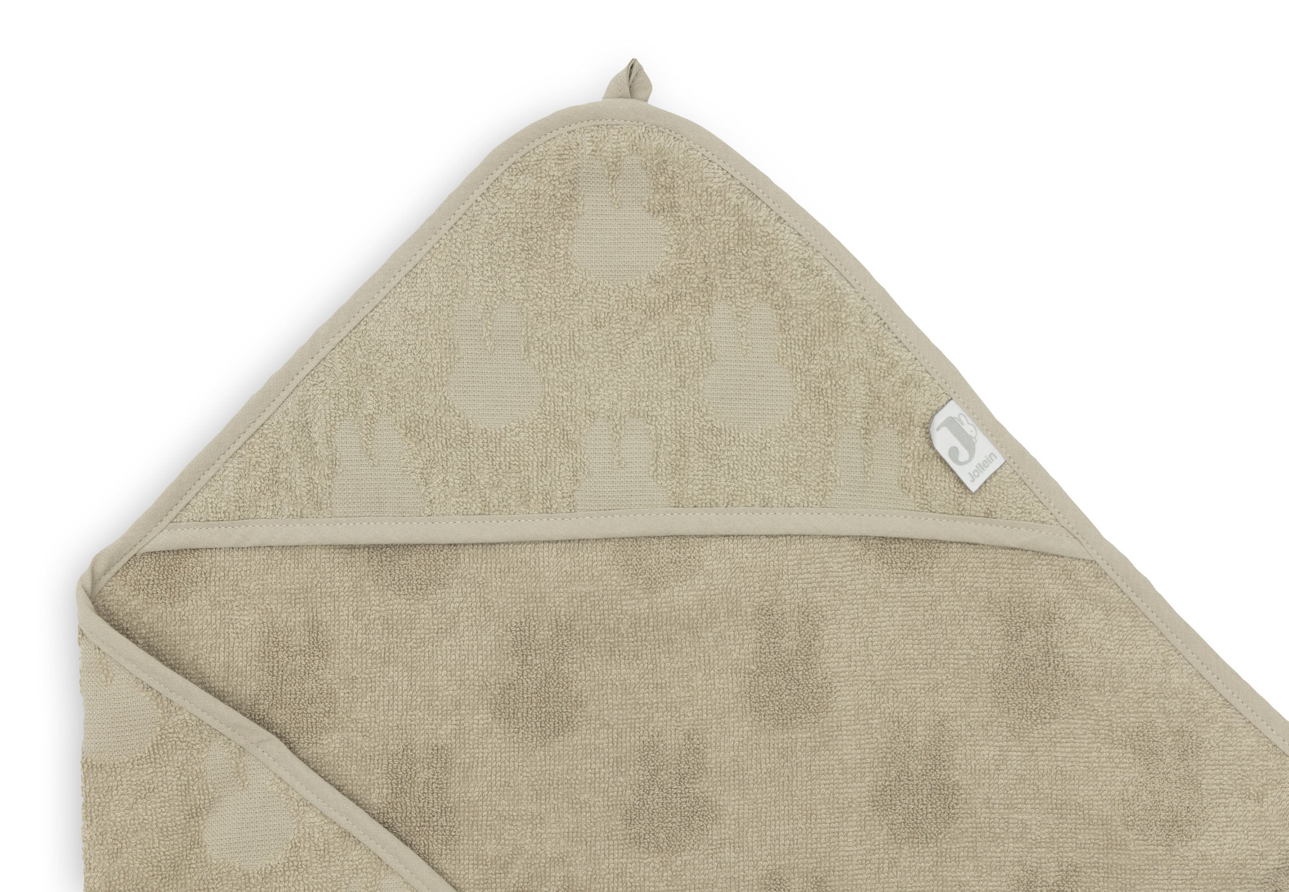 Jollein Badcape Badstof 75x75cm Miffy Jacquard | Olive Green