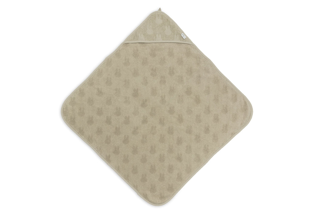 Jollein Badcape Badstof 75x75cm Miffy Jacquard | Olive Green
