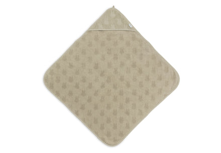 Jollein Badcape Badstof 75x75cm Miffy Jacquard | Olive Green