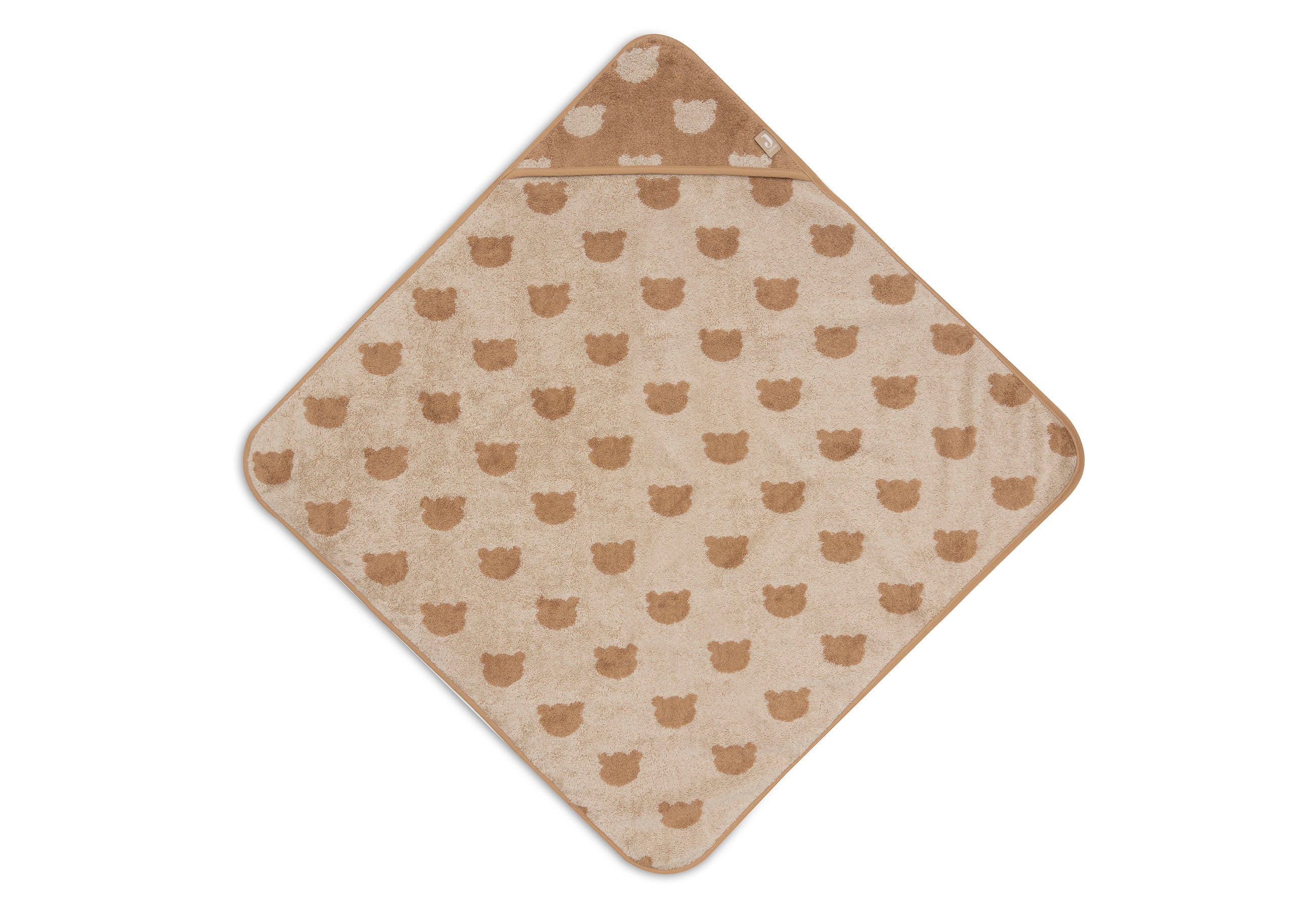 Jollein Badcape Badstof 75x75cm Jacquard Teddy Bear