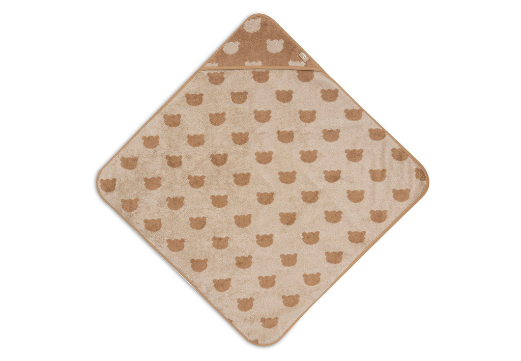 Jollein Badcape Badstof 75x75cm Jacquard Teddy Bear