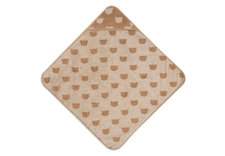 Jollein Badcape Badstof 75x75cm Jacquard Teddy Bear