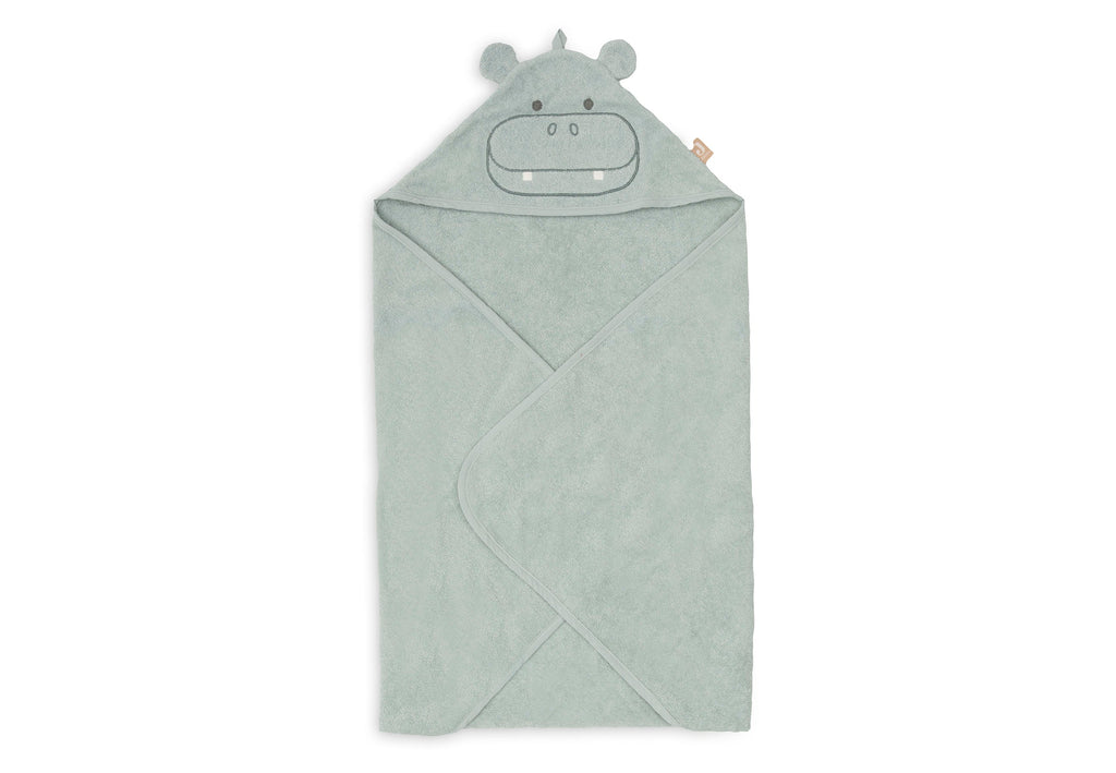 Jollein Badcape Badstof 75x75cm Hippo | Happy