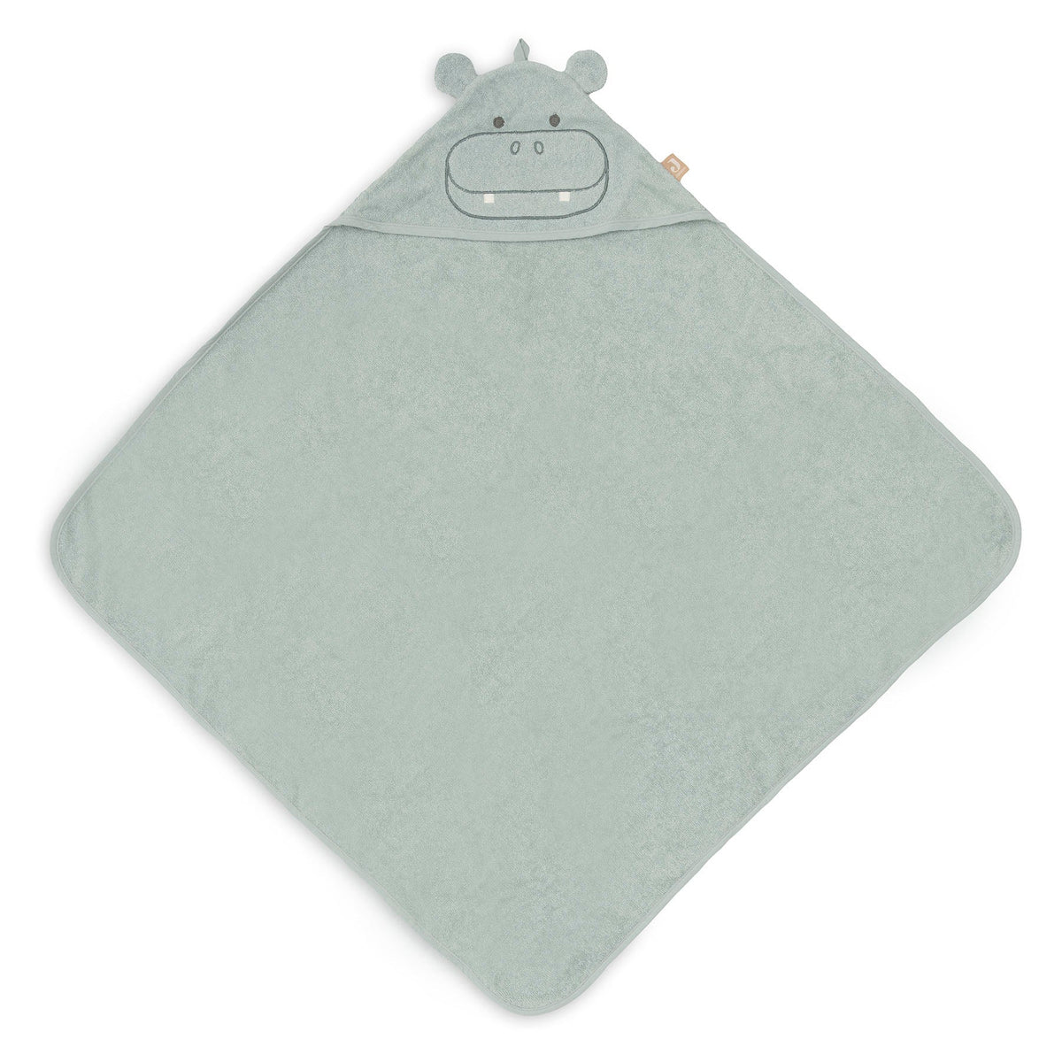Jollein Badcape Badstof 75x75cm Hippo | Happy