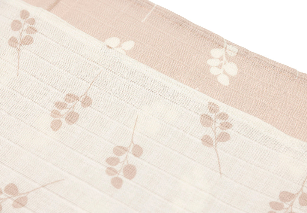 Jollein Hydrofiele Doek Small 70x70cm 3-Pack | Twig Wild Rose