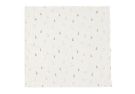 Jollein Hydrofiele Doek Small 70x70cm Happy Miffy | Nougat | 3 Stuks