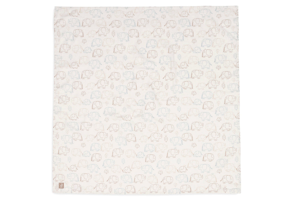 Jollein Hydrofiele Doek Large 115x115cm | Elephant Tales | 2st