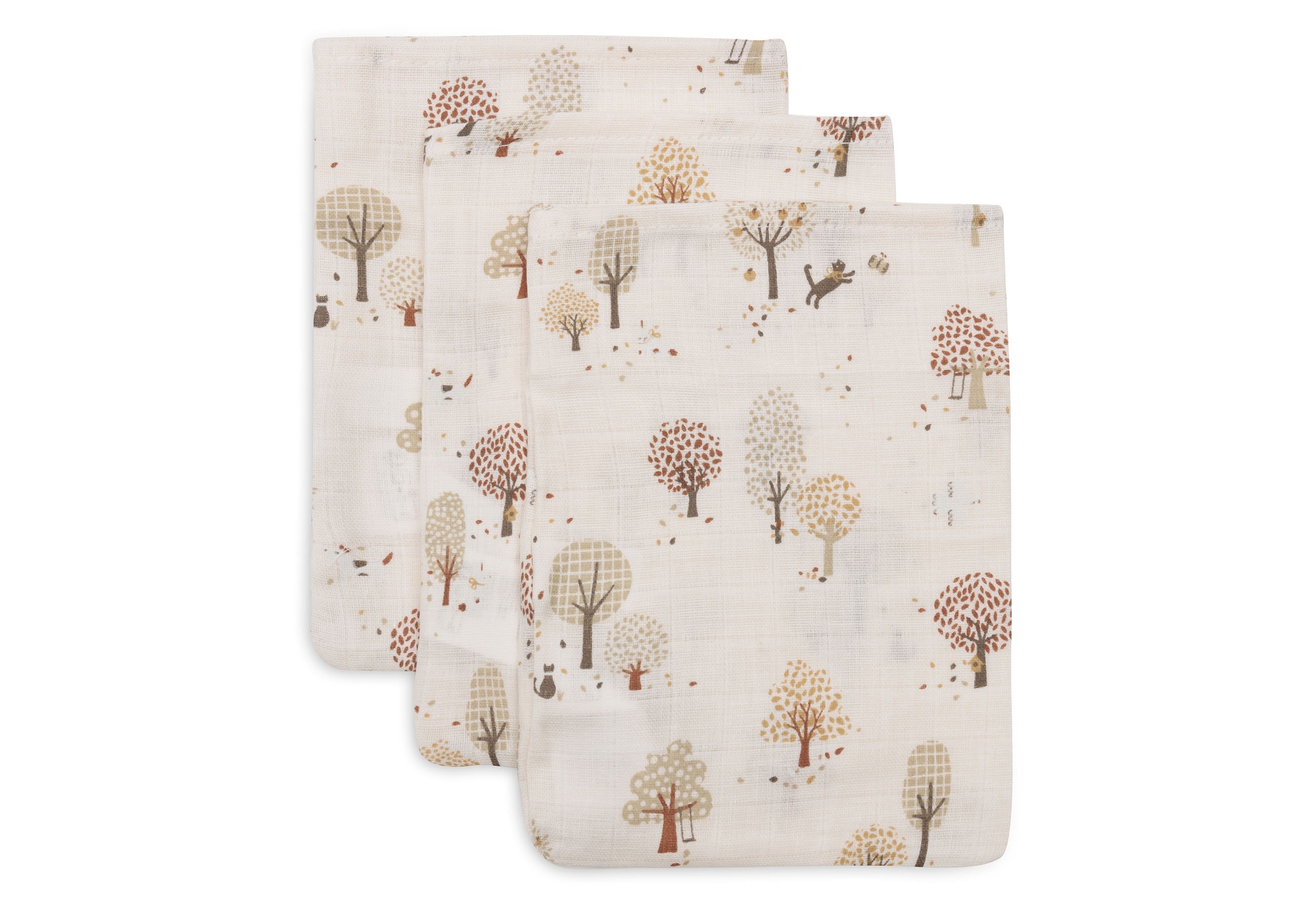 Jollein Hydrofiel Washandje 15x20cm | Tiny Park | 3st