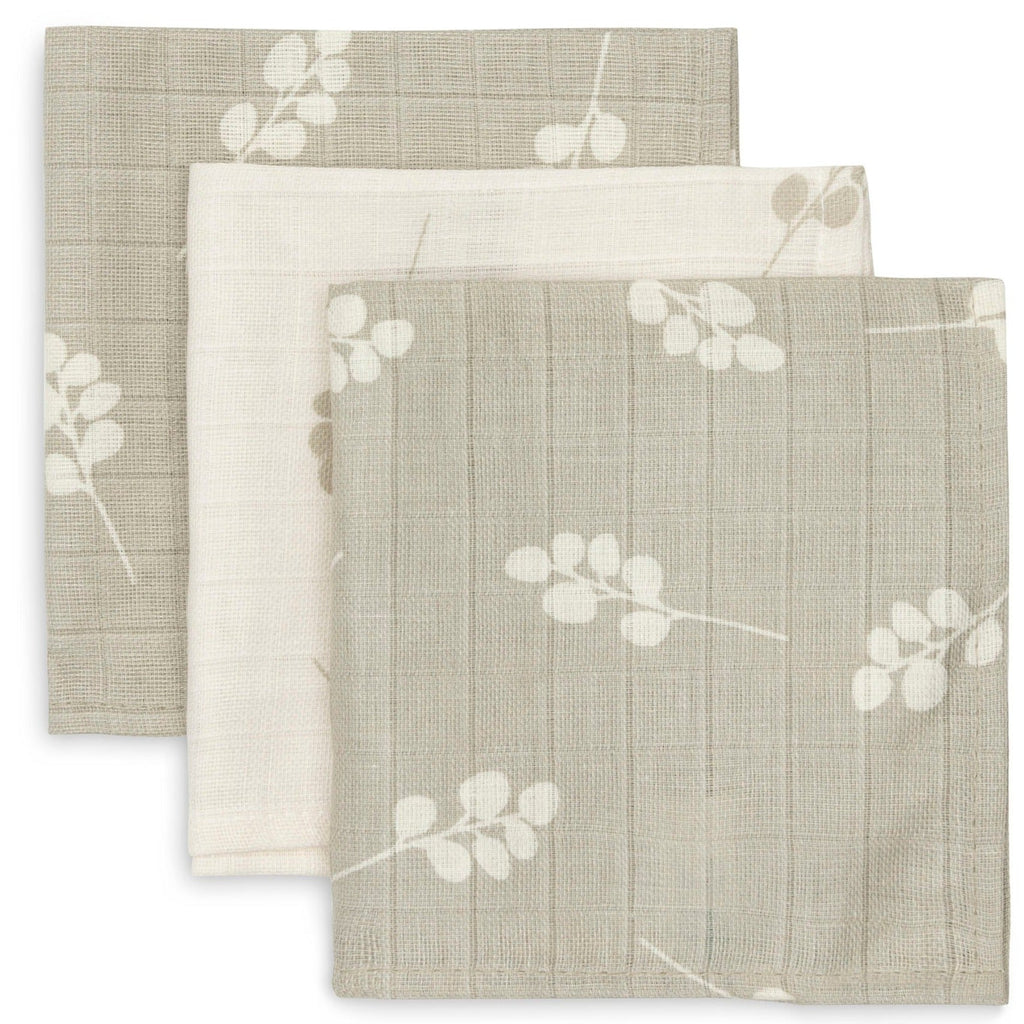 Jollein Set 3 Hydrofiele Monddoekjes | Twig Olive Green