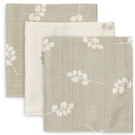Jollein Set 3 Hydrofiele Monddoekjes | Twig Olive Green