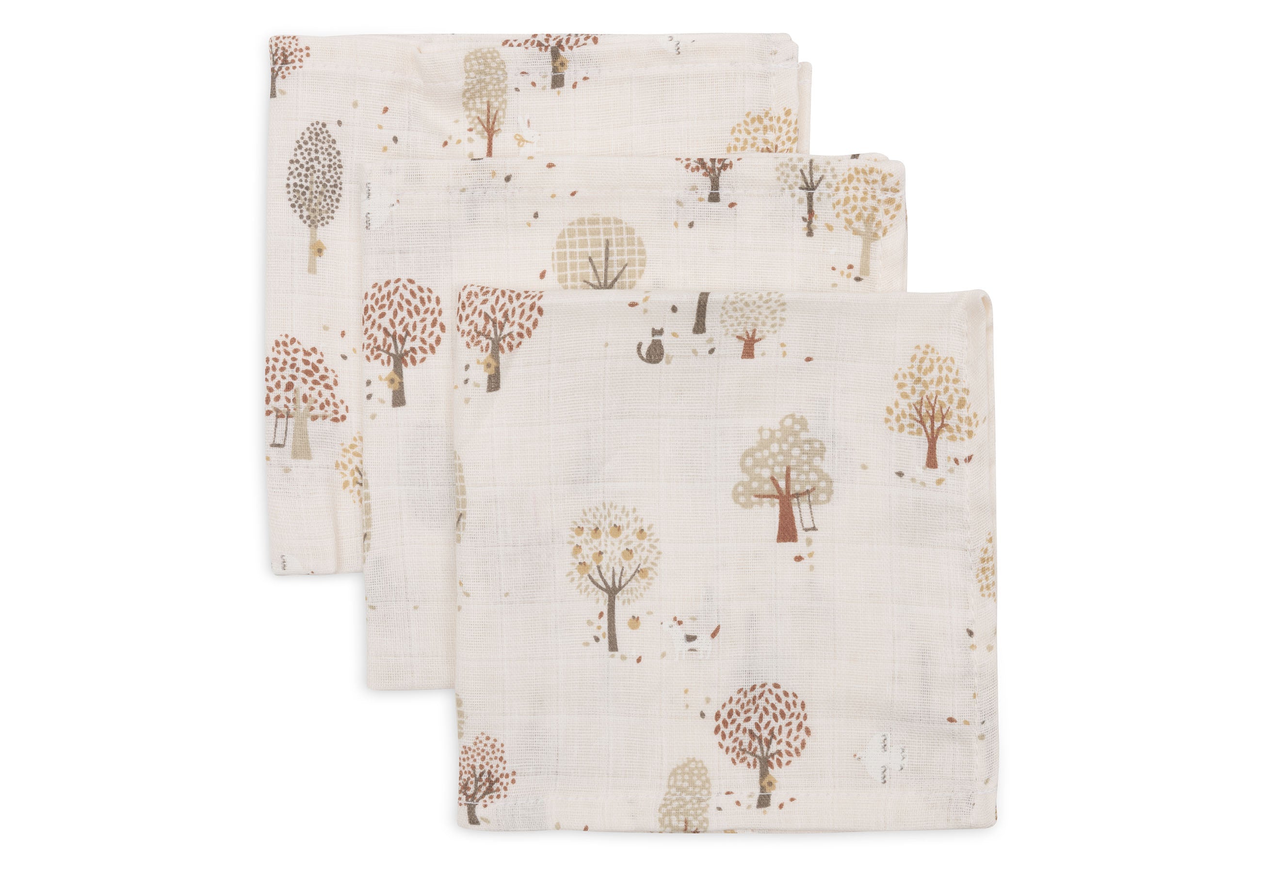 Jollein Hydrofiel Monddoekje 31x31cm | Tiny Park | 3st
