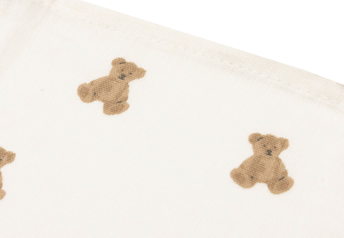 Jollein Hydrofiel Monddoekje 31x31cm | Mini Teddy Bear (3pack)