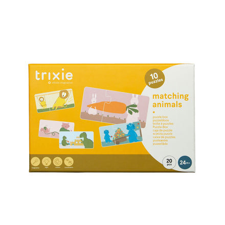 * Trixie Puzzeldoos Bijpassende Dieren  | 10 Duo Puzzels