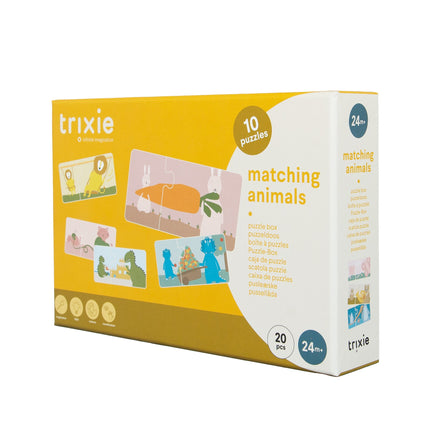 * Trixie Puzzeldoos Bijpassende Dieren  | 10 Duo Puzzels