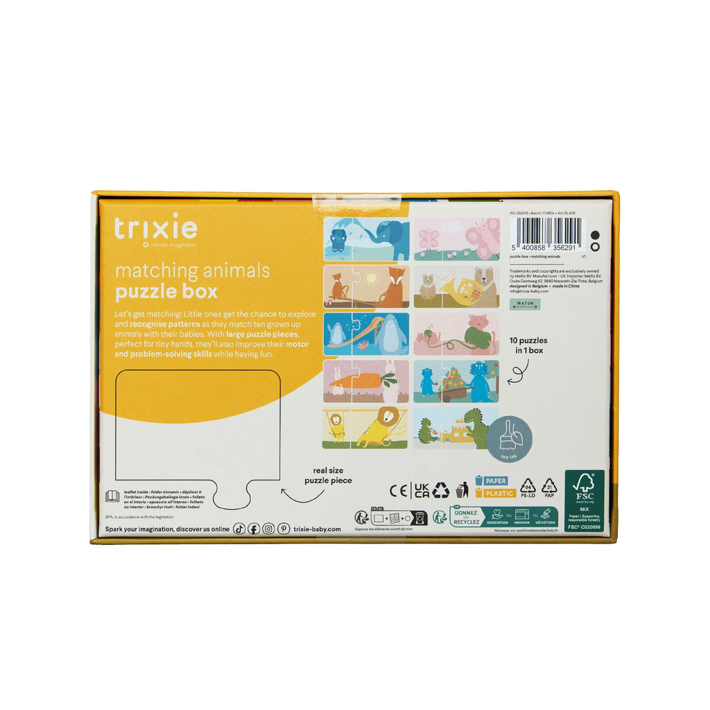 * Trixie Puzzeldoos Bijpassende Dieren  | 10 Duo Puzzels