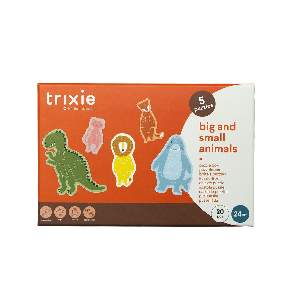 Trixie Puzzeldoos Grote En Kleine Dieren | 5 Puzzels