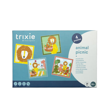 Trixie Puzzeldoos Dieren Picknick | 4 Puzzels