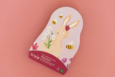 Trixie Vormenpuzzel De Bloemen Van Mrs. Rabbit  | 12st