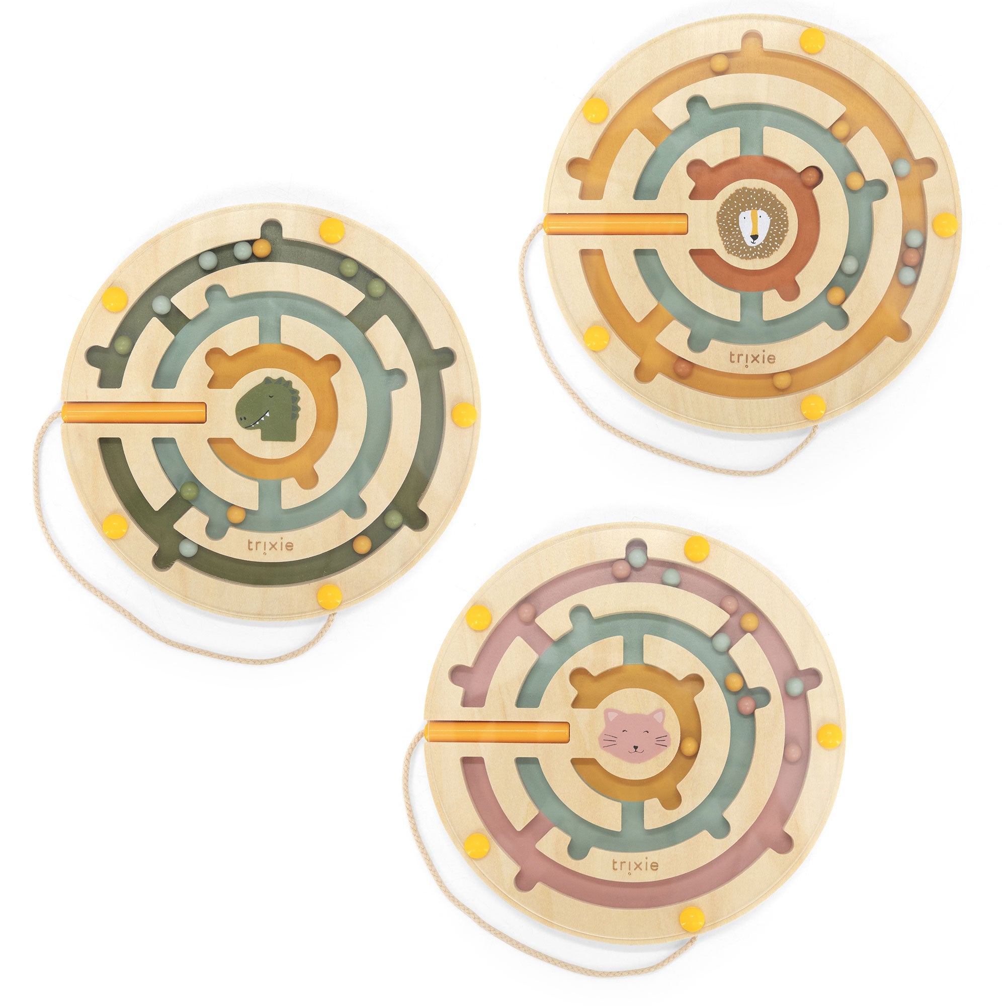 Trixie Houten Magnetisch Doolhof Rond | Mr. Lion