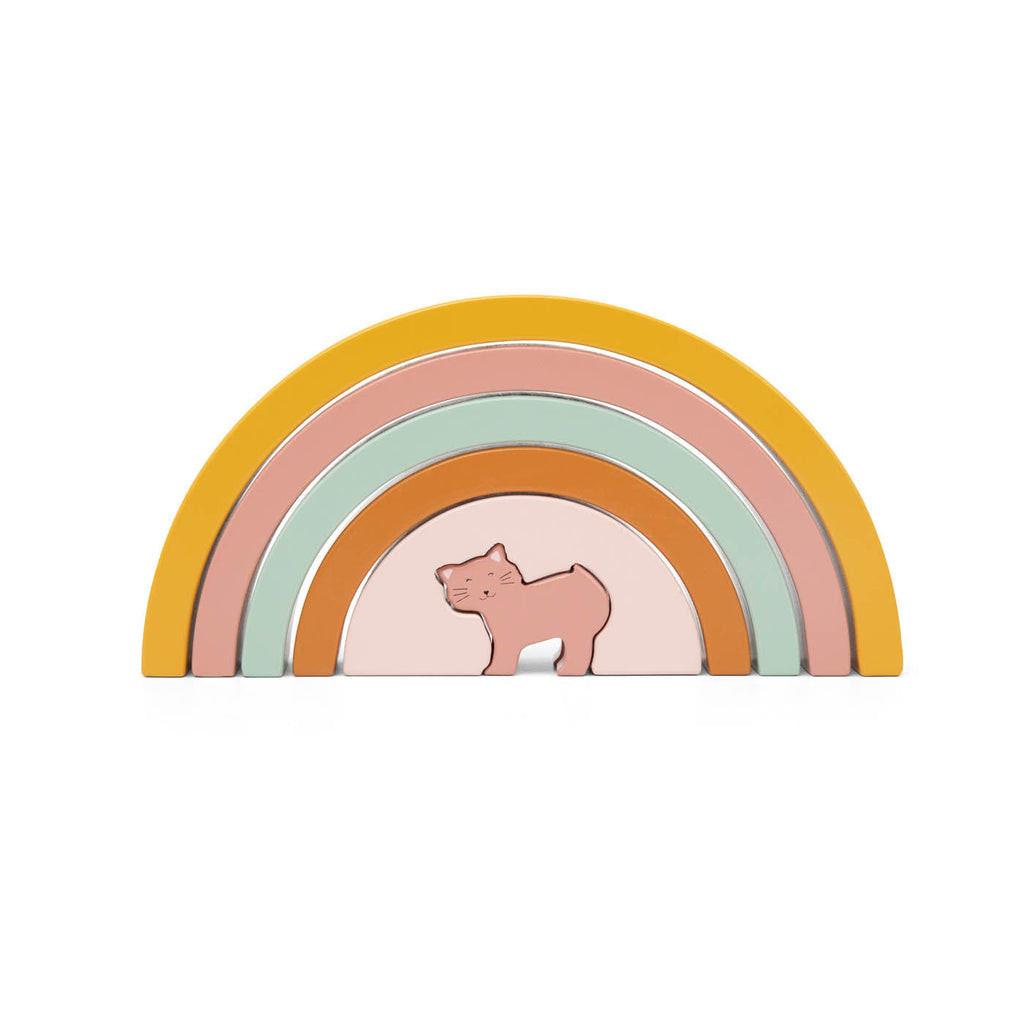 Trixie Houten Regenboog Stapelen  | Mrs. Cat