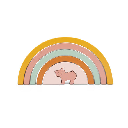 Trixie Houten Regenboog Stapelen  | Mrs. Cat