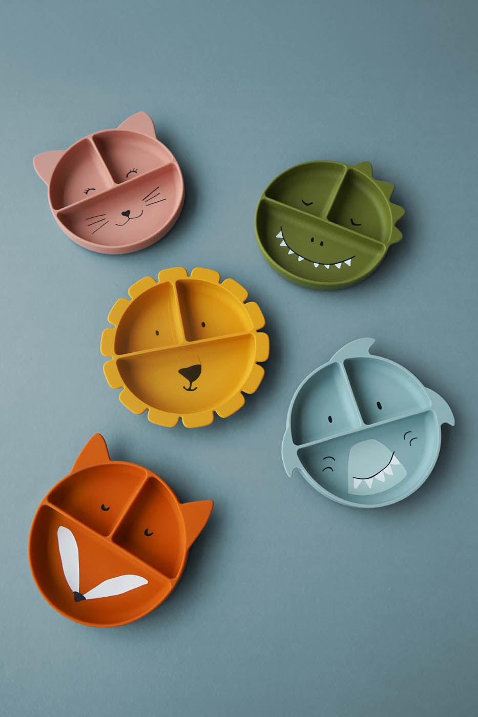 Trixie Silicone Bord Met Zuignap En Verdeelvakjes | Mr. Shark