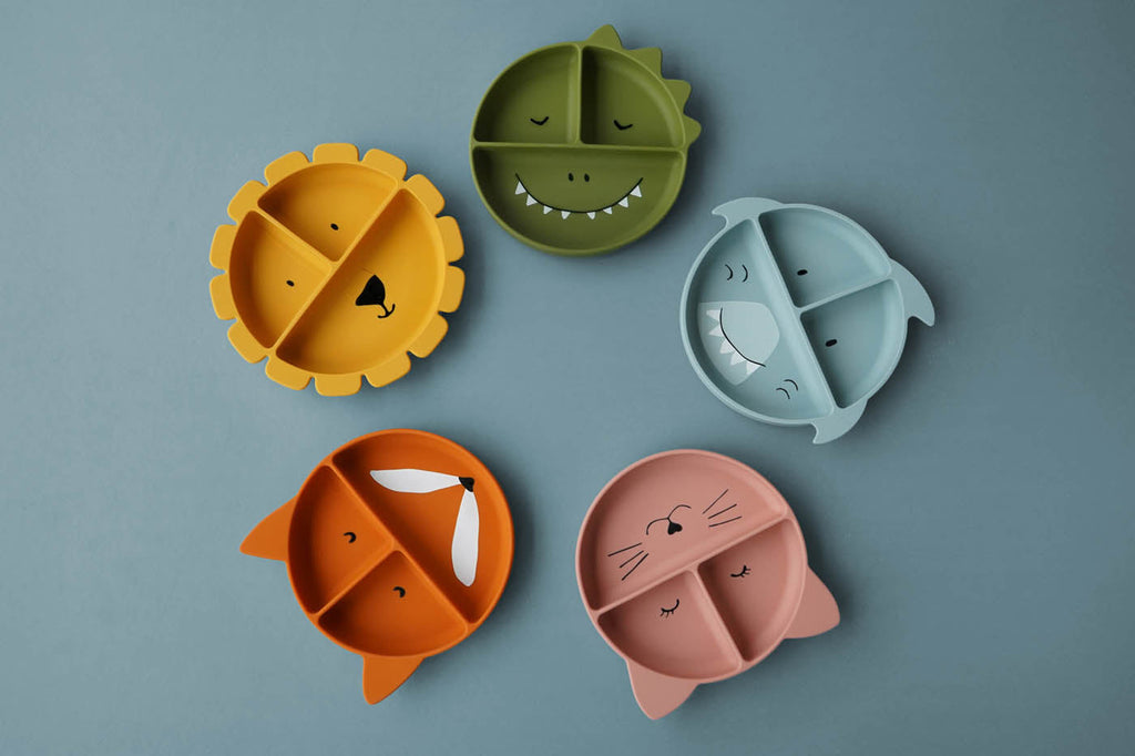 Trixie Silicone Bord Met Zuignap En Verdeelvakjes | Mr. Shark