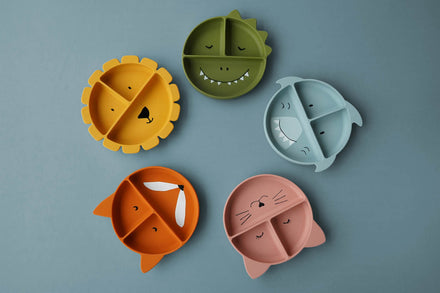 Trixie Silicone Bord Met Zuignap En Verdeelvakjes | Mr. Shark