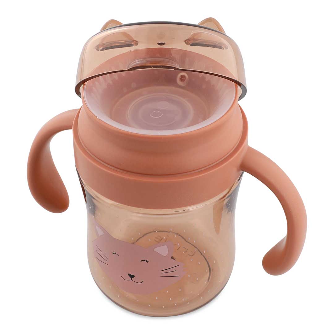 Trixie Tritan Drinkbeker Met Handvaten 240ml  +6m | Mrs. Cat