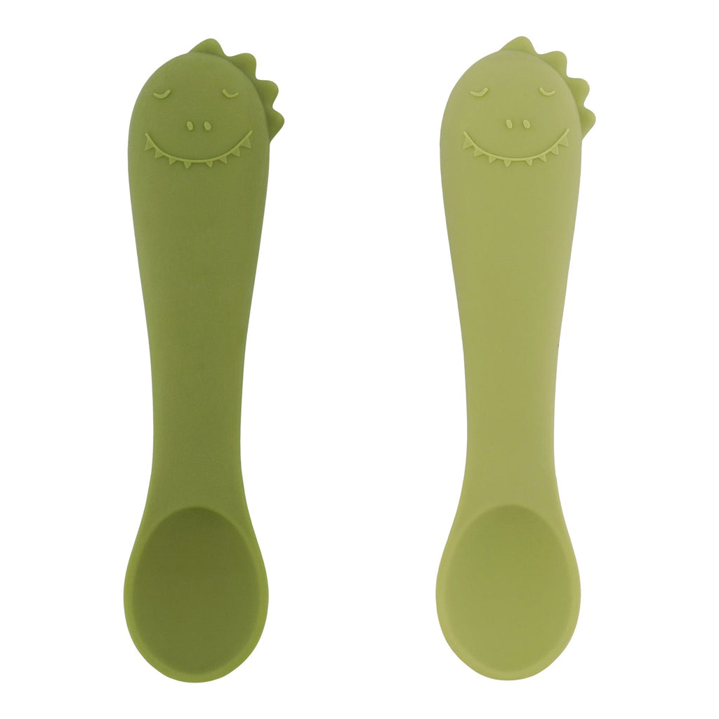 Trixie Silicone Baby Eerste Lepel +4m - 2st | Mr. Dino
