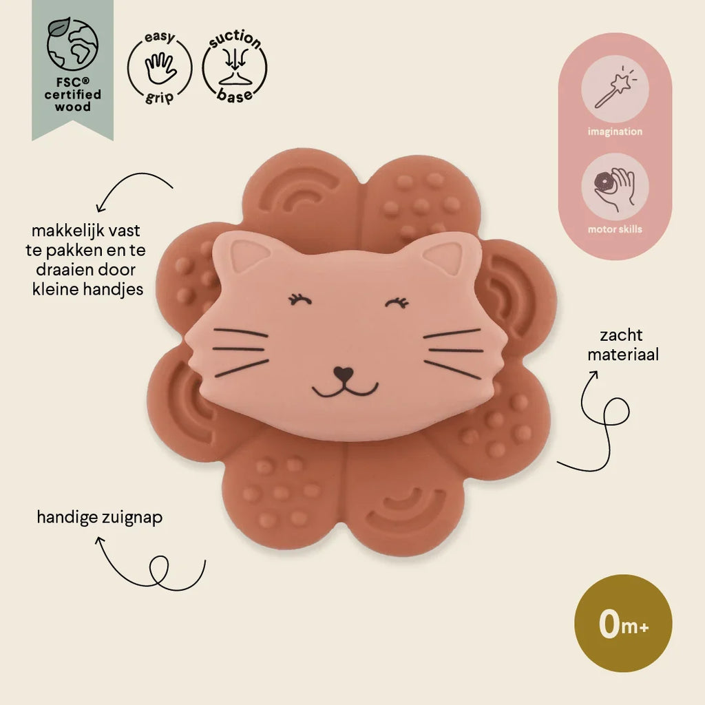 De Gele Flamingo verkoopt de compacte Trixie spinner Mrs. Cat, een sensorisch speeltje vanaf de geboorte.