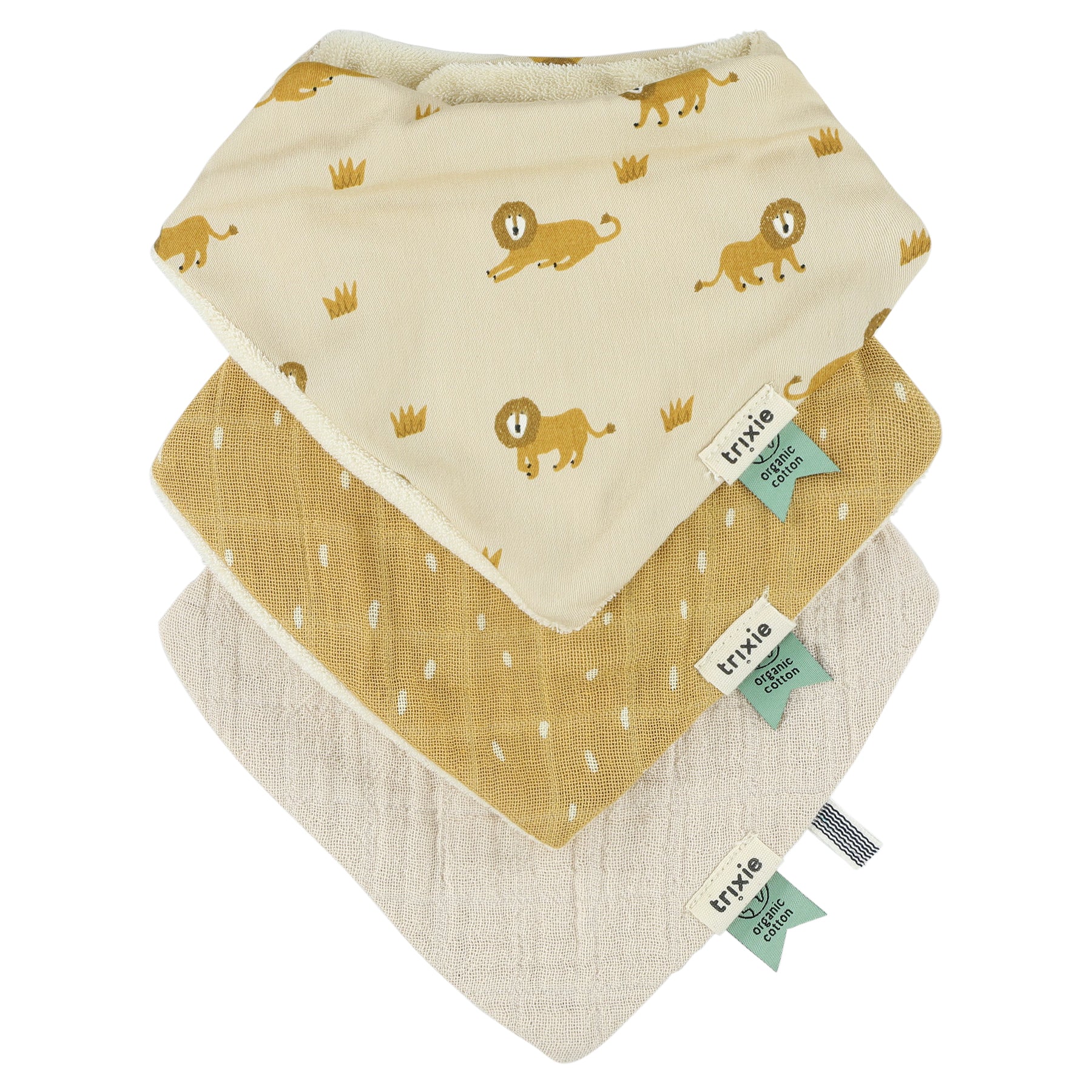 * Trixie Bandana Slab 3-Pack Mix - Lively Lion