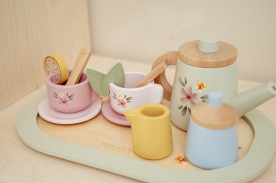 Little Dutch Houten Thee Servies