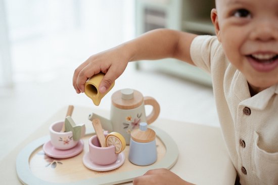 Little Dutch Houten Thee Servies